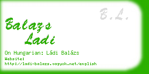 balazs ladi business card