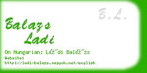 balazs ladi business card